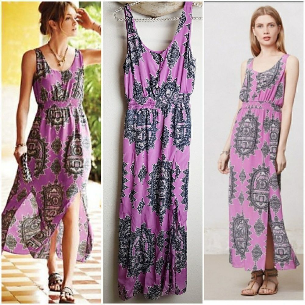 Anthropologie Maeve Anna's maxi dress lavender